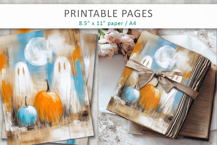 halloween pages, ghost printable