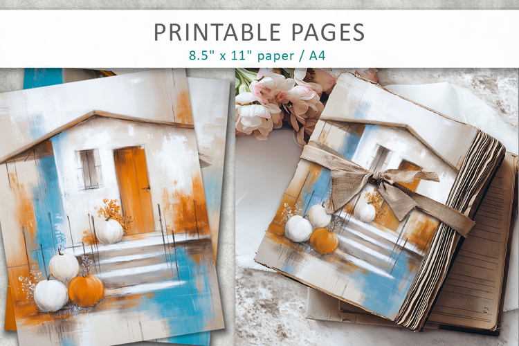 art halloween pages, autumn art papers