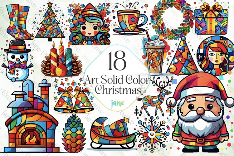 Art Solid Color Christmas Sublimation