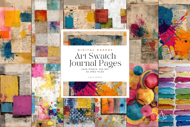 Art Swatch Junk Journal Pages