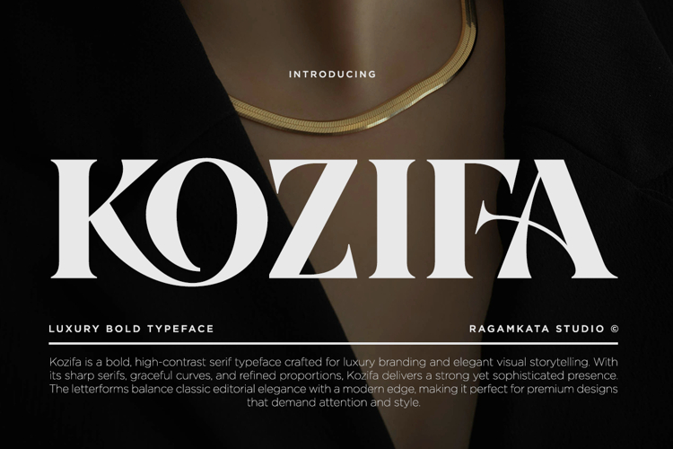 Kozifa Luxury Bold Typeface