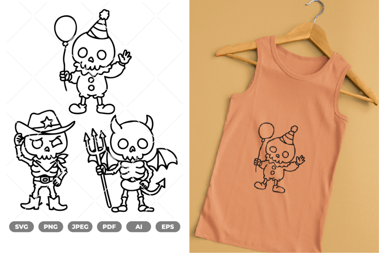 Cute Skeleton SVG & Clipart