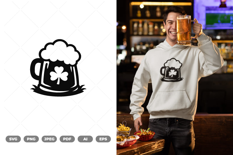 St Patrick Beer SVG & Clipart