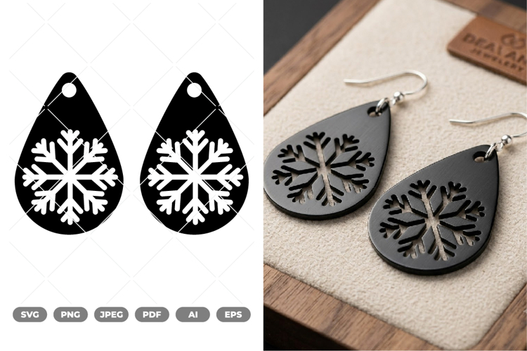 Christmas Earrings SVG   Clipart