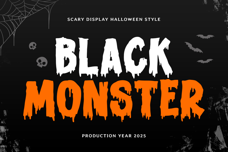 BLACK MONSTER - Halloween Font