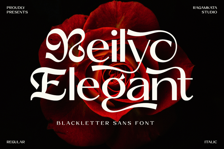 Reilyc Elegant - Blackletter Sans Font