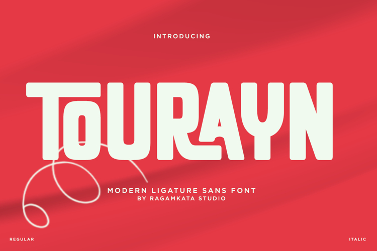 Tourayn - Condensed Ligature Font