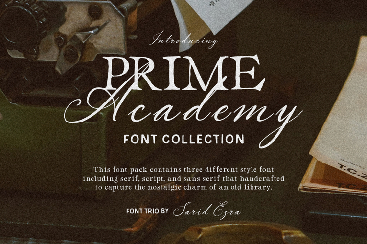Prime Academy - Vintage Font Trio