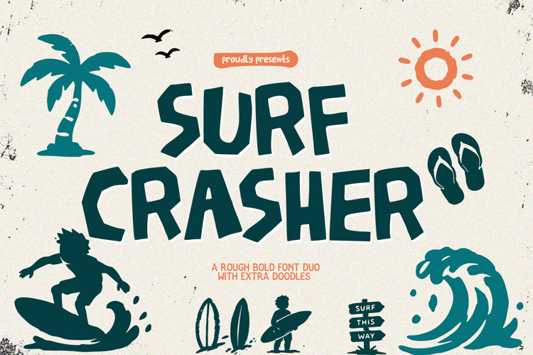 Surf Crasher font duo