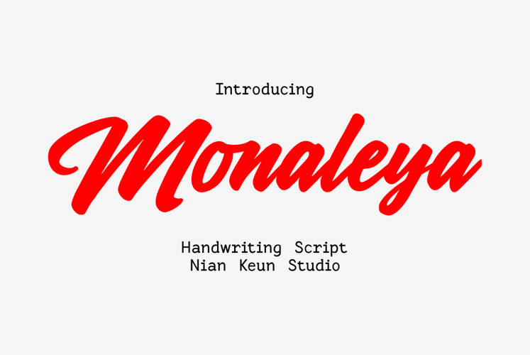 Monaleya - Handwriting Script