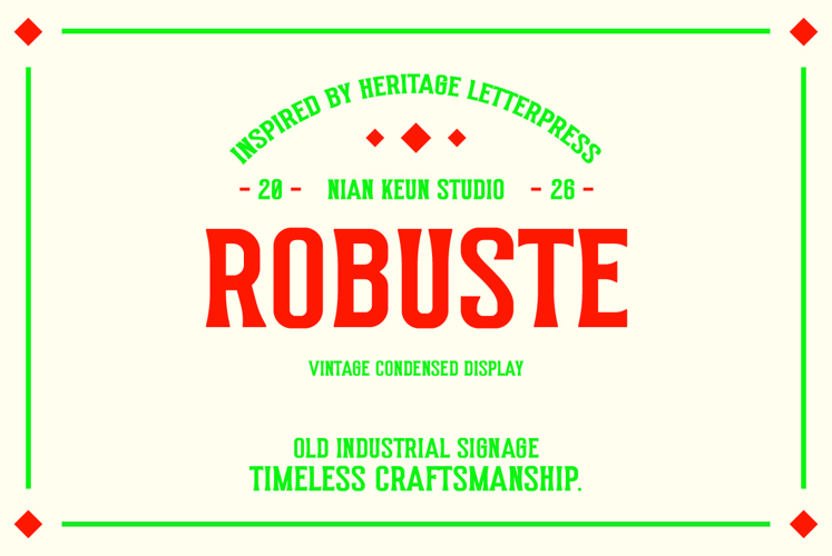 Robuste - Vintage Condensed Display