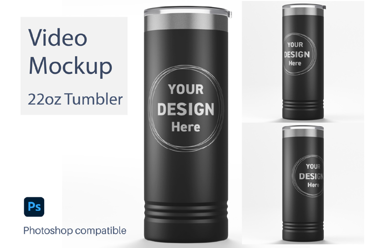 22oz Laser Engraved Tumbler Mockup