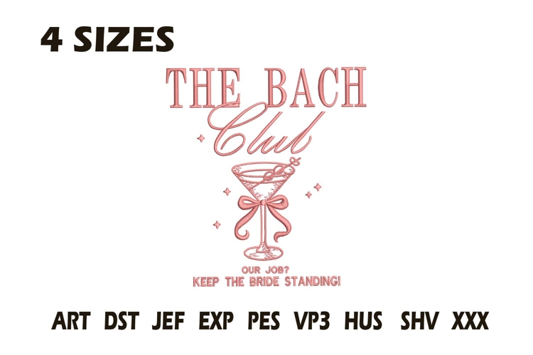 The Bach Club Embroidery Design
