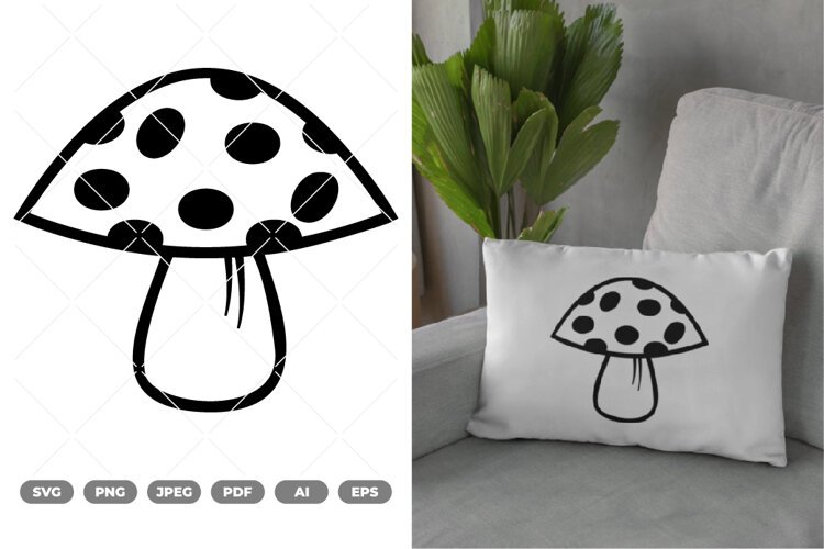 Mushroom SVG & Clipart example image 1