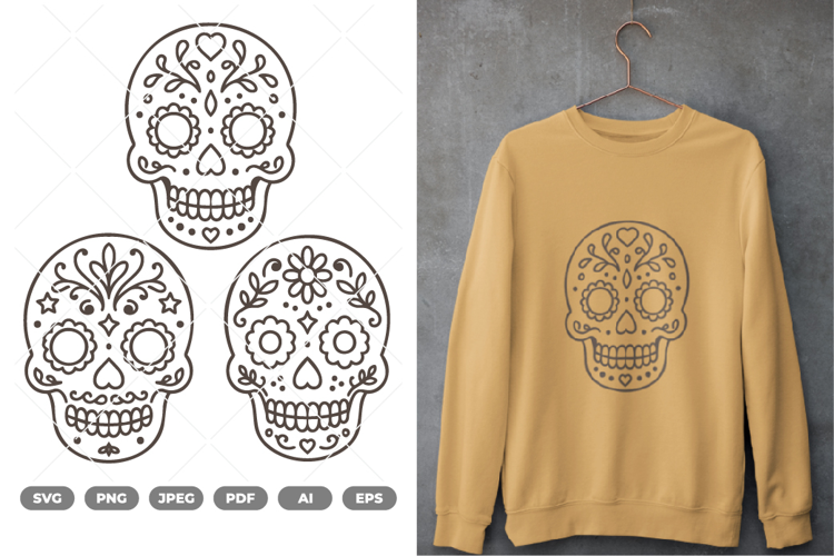 Sugar Skull SVG & Clipart