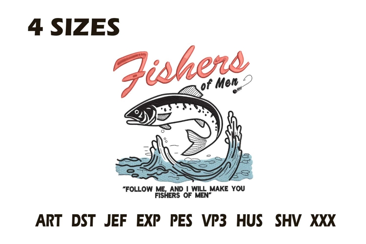 Fishers of Men Embroidery Design
