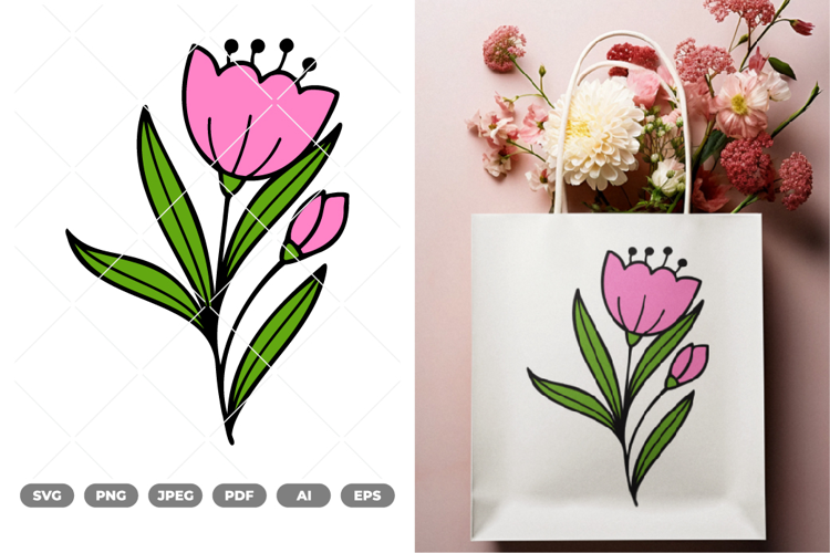Flower Colored SVG & Clipart