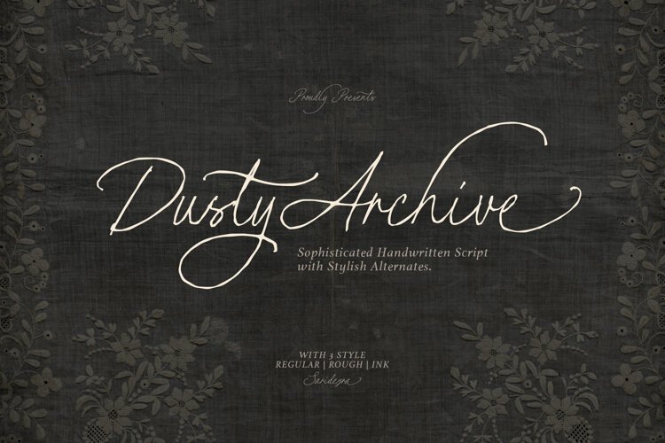 Dusty Archive - Handwritten Script example image 1