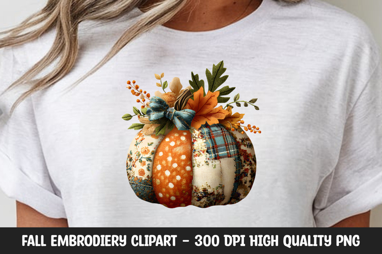 Double Pumpkin Autumn Clipart Design