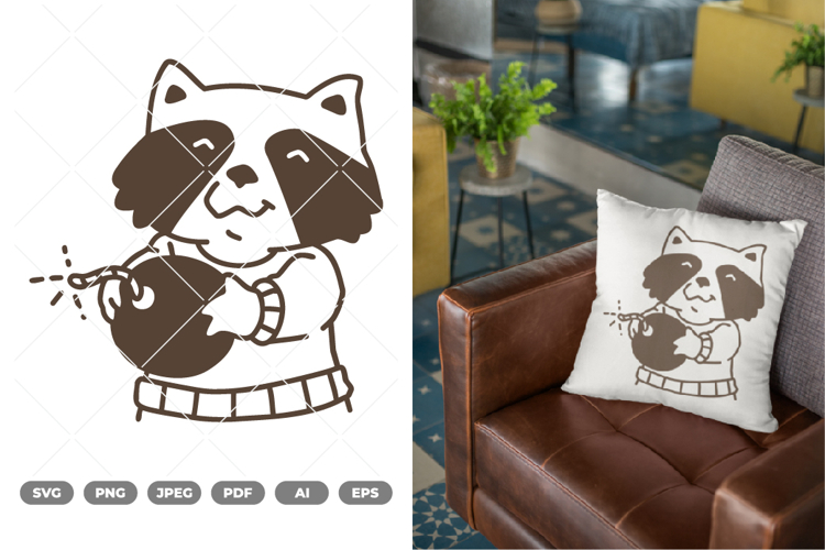 Raccoon Illustration Image 18