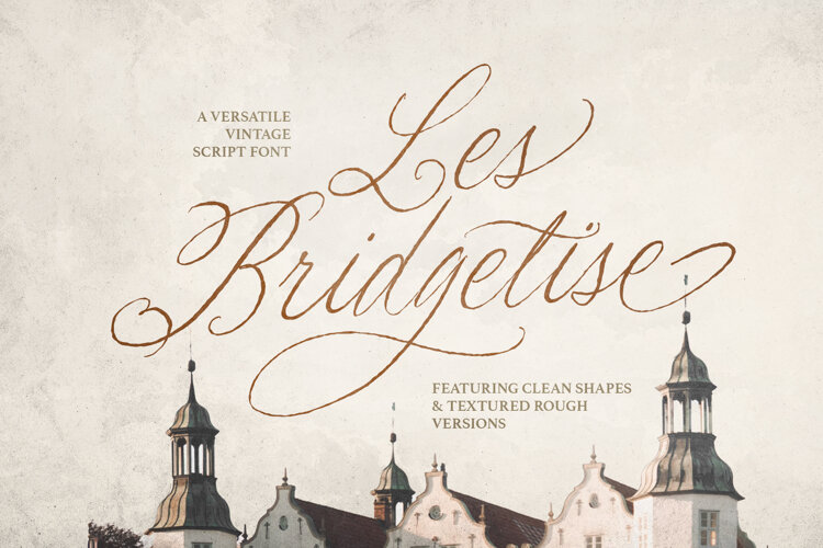Les Bridgetise - Old Cursive Script example image 1