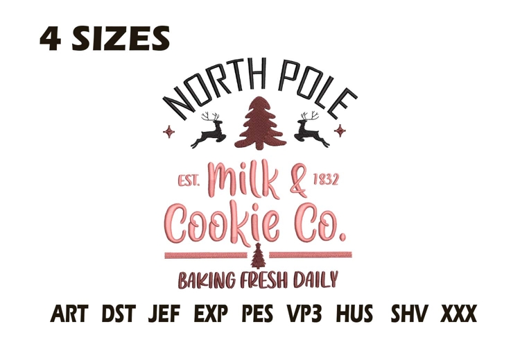 North Pole Cookie Co Embroidery