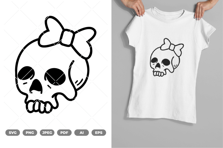 Cute Skull SVG & Clipart