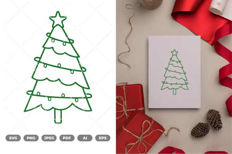 Christmas Tree SVG & Clipart