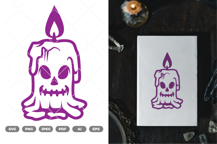 Scary Candle SVG & Clipart