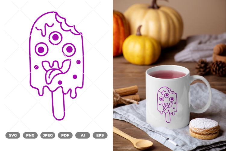 Ice Cream Monster SVG & Clipart