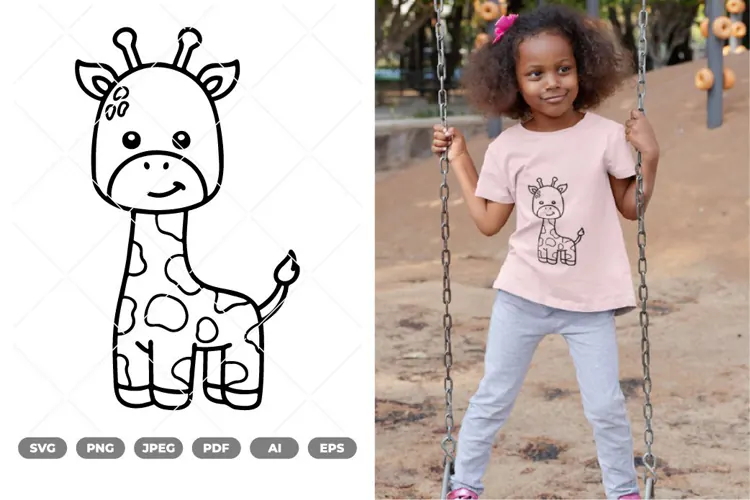 Cute Safari Animals SVG & Clipart