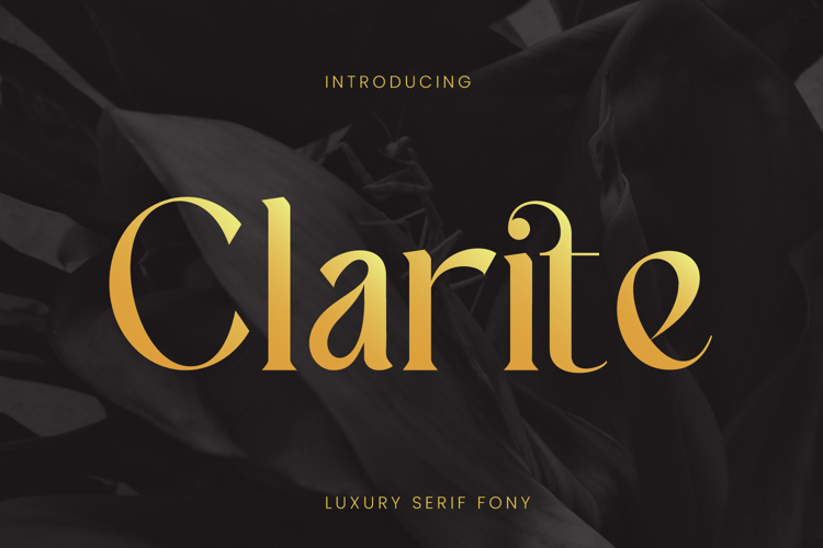 Clarite - Luxury Font