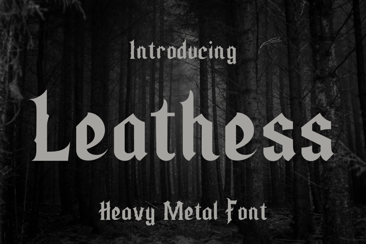 Leathess - Blackletter Font