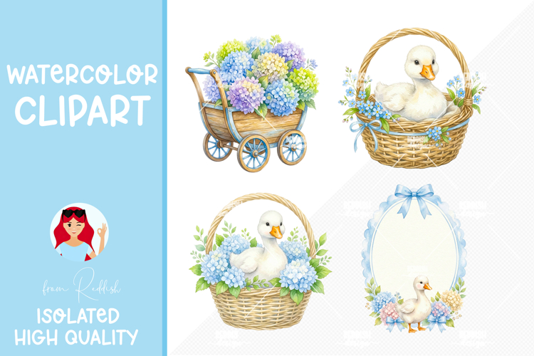 Cute Duck Clipart Image 20