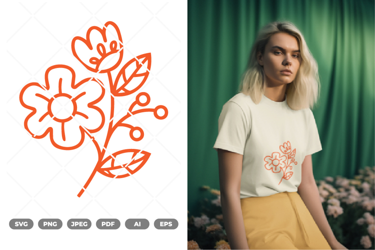 Wildflower SVG & Clipart example image 1