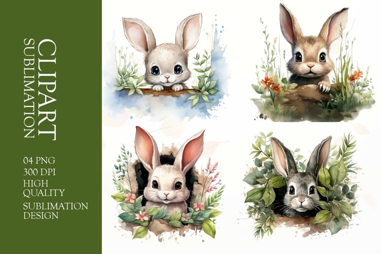 Cute Bunny Clipart Image 19