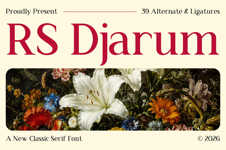 RS Djarum - New Classic Serif Font