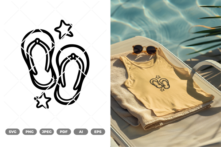 Flip Flops SVG & Clipart