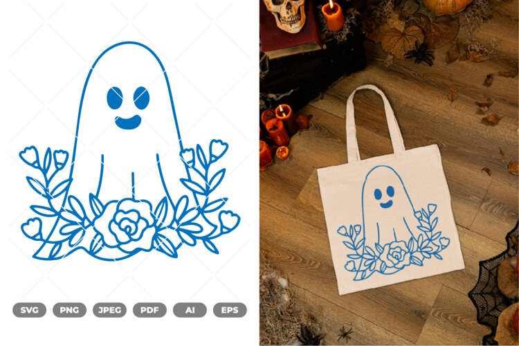 Ghost SVG & Clipart example image 1