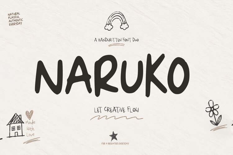Naruko font duo example image 1