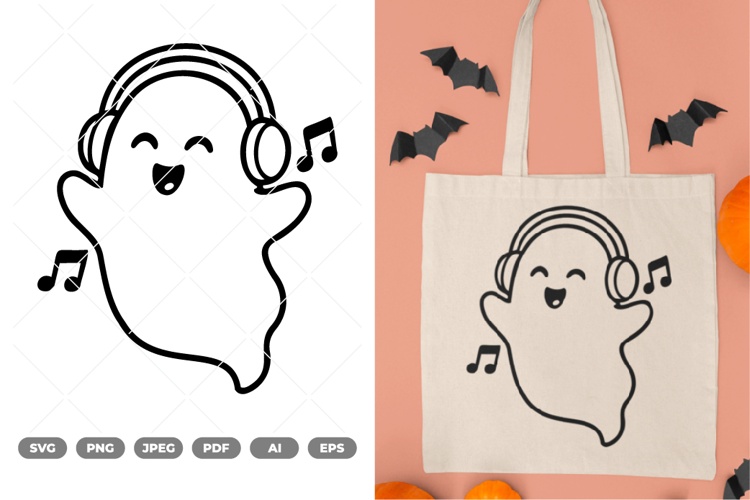 Cute Ghost SVG & Clipart
