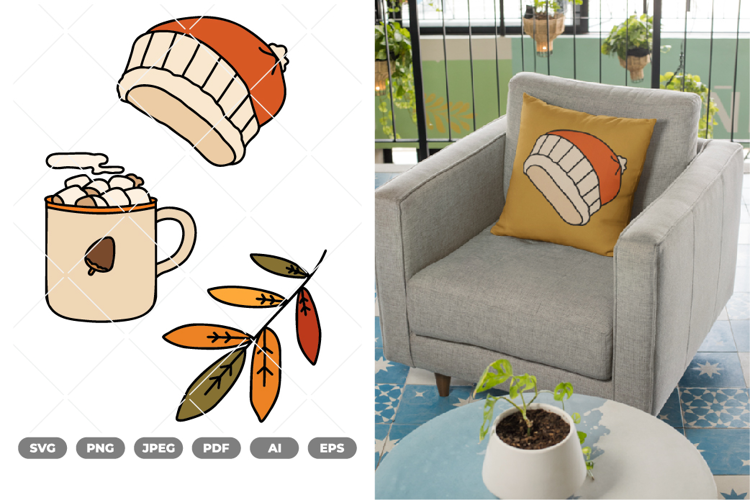 Autumn Element Colored SVG & Clipart