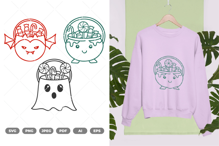 Candy Bucket SVG & Clipart