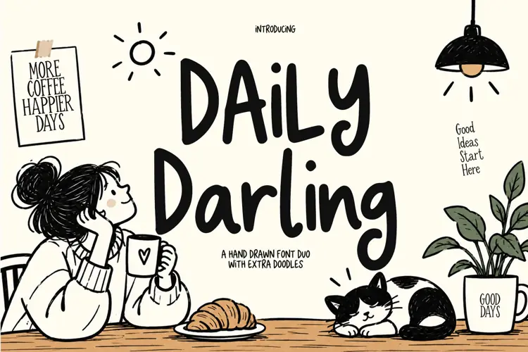 Daily Darling Font Duo