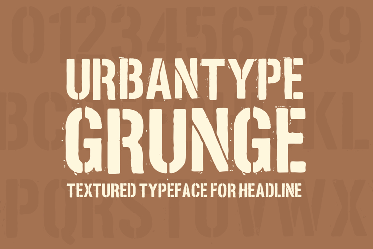 Urbantype Font - Grunge Effect