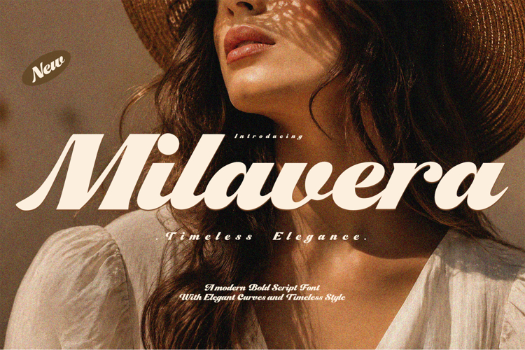 Milavera Bold Script Font