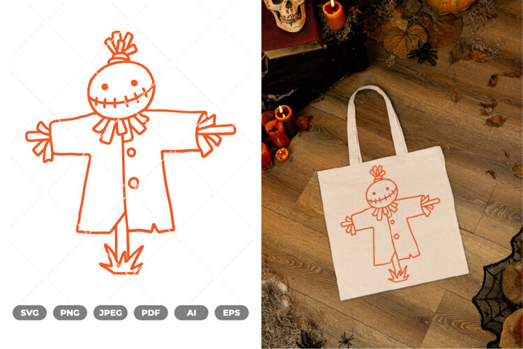 Scarecrow SVG & Clipart example image 1