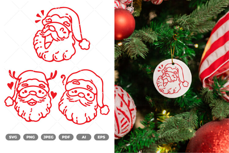 Santa SVG & Clipart example image 1