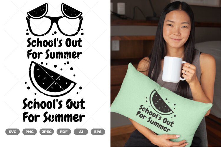 School's Out For Summer SVG & Clipart example image 1