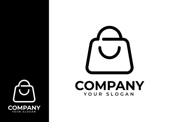 Happy shopping logo design